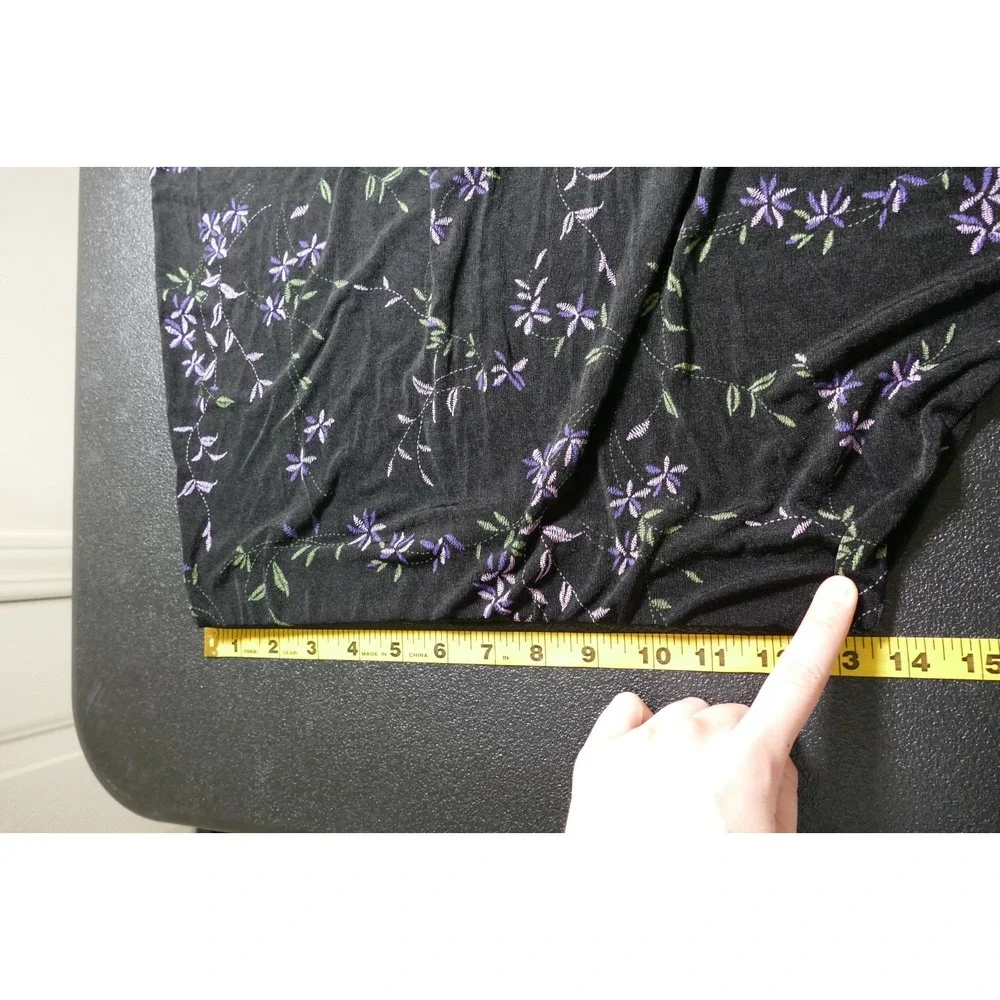 VTG Briggs New York Y2K Fairy Grunge Maxi Skirt Size M Floral Buttons Whimsigoth